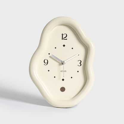 Modern Distorted Table Clock for Living Room