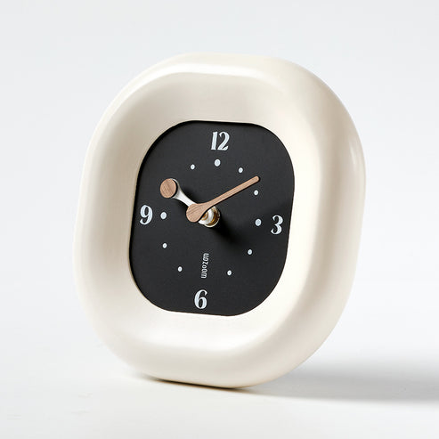 Unique Modern Table Clock for Living Room Analog Silent Clock - Loforay
