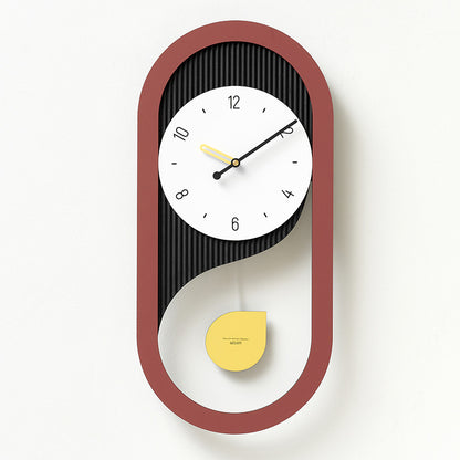 Pendulum Silent Long Wall Clock for Home Office