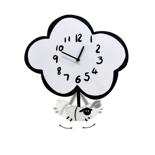 Swinging Sheep Silent Pendulum Wall Clock