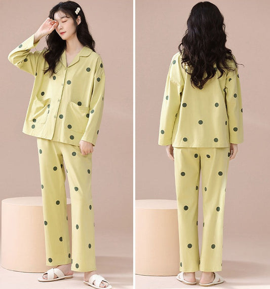 2-Piece PJs for Women Cute Pyjamas Set 100% Cotton
