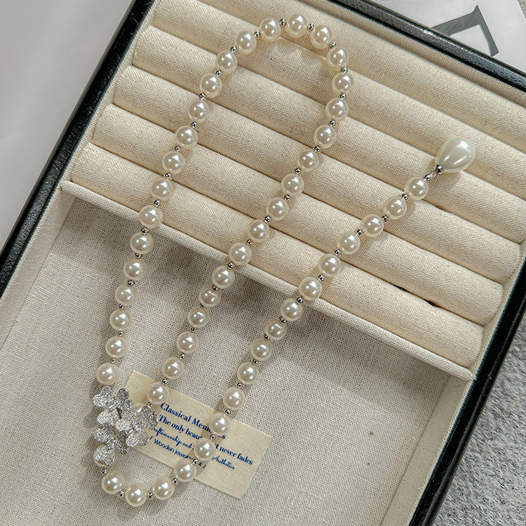 Y-Shaped Pearl Necklace for Women