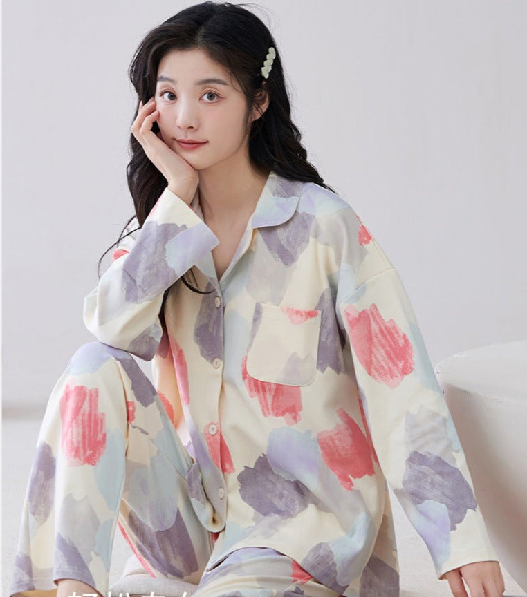 Soft Loungewear Pajamas Set for Women 100% Flannel