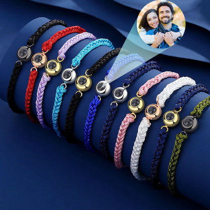 Custom Photo Projection Rope Bracelet