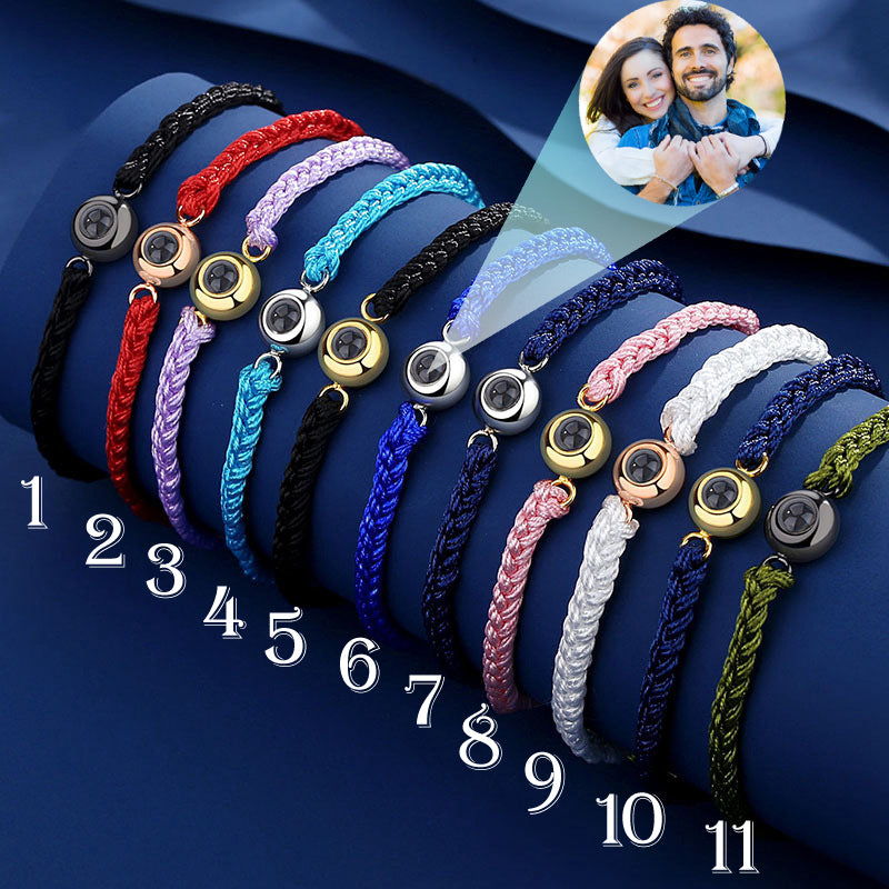 Custom Photo Projection Rope Bracelet