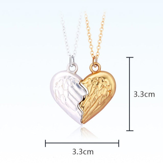 Angel Wings Magnetic Necklaces Gift for Couples