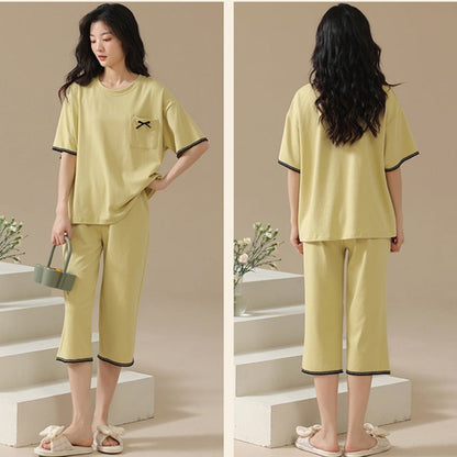 Women Padded Bra Pajamas Set 100% Pure Cotton