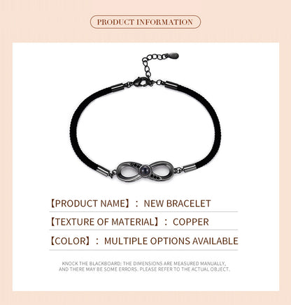 Photo Projection Infinity Bracelet