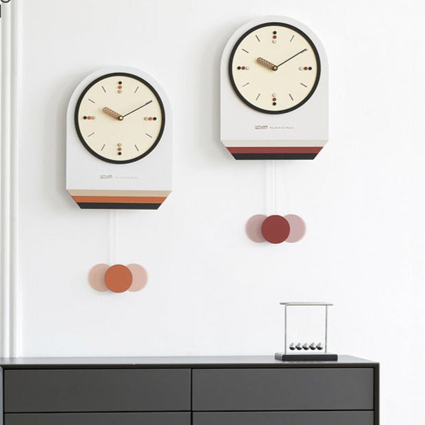 Nordic Modern Pendulum Wall Clock for Study Room