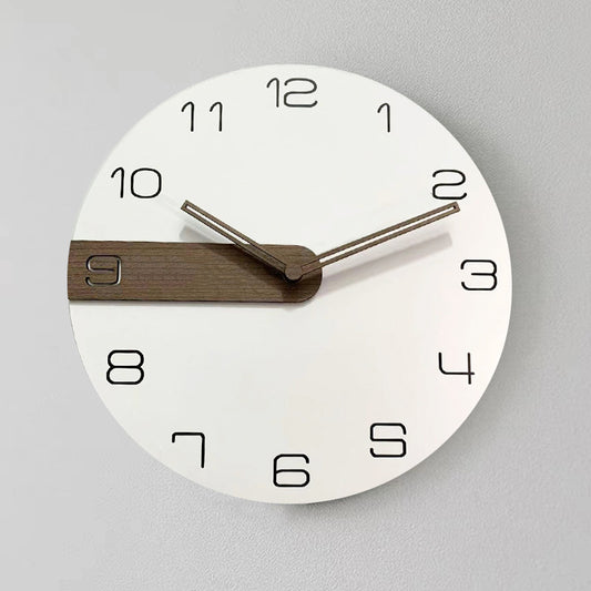 Modern Wooden Silent Wall Clock 12 Inches