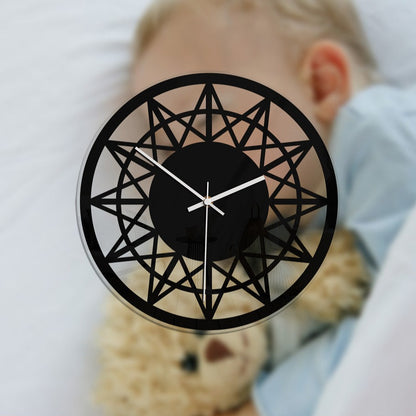 Geometric Soundless Wall Décor Clock for Home