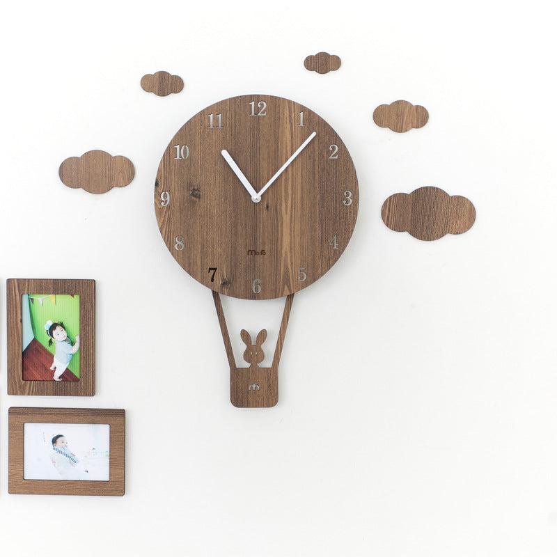 Cute Pendulum Kids Bedroom Wall Clock