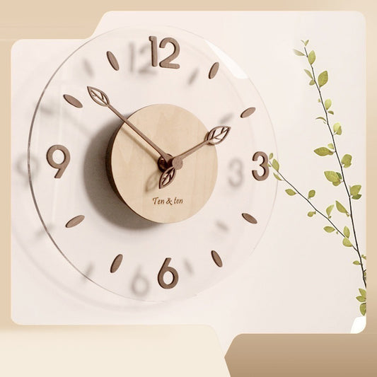 Modern Battery Operated Silent Wall Clock 10 Inches Acrylic