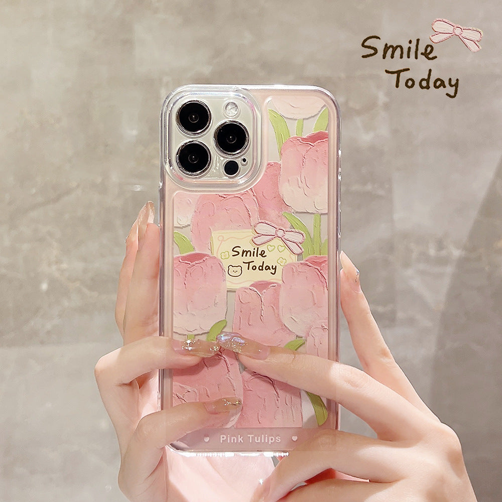Oil Painting Texture Floral iPhone Cover