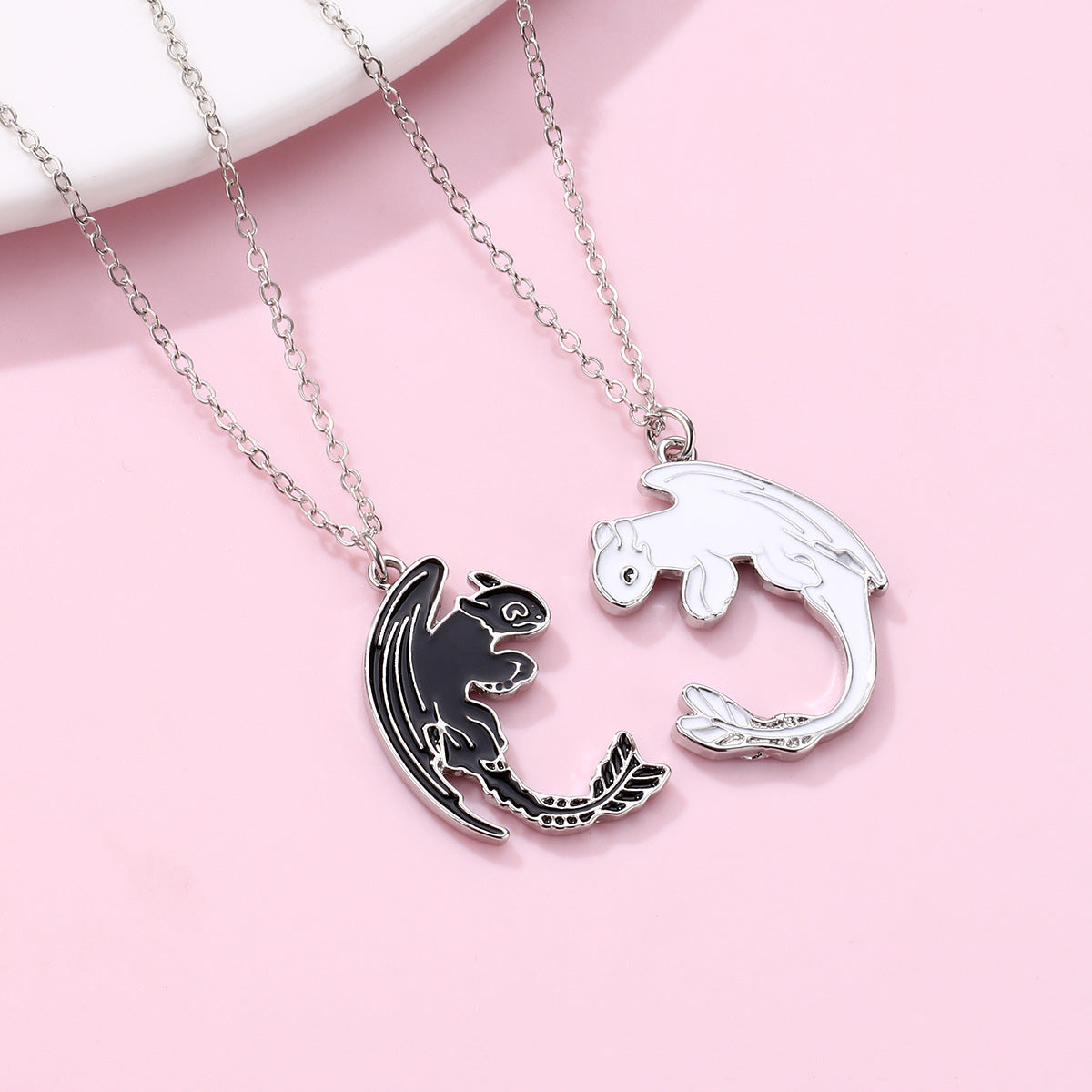 Ghost Matching Best Friend Necklaces Gift Set