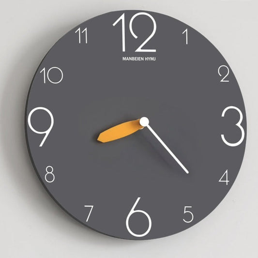 Creative Big Letters Silent Wall Clock Battery Operated