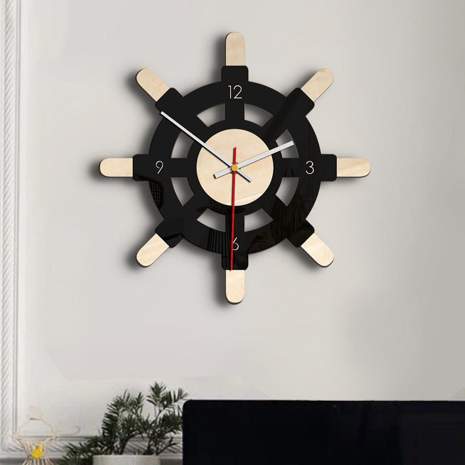 Rudder Analogue Wall Décor Clock for Home