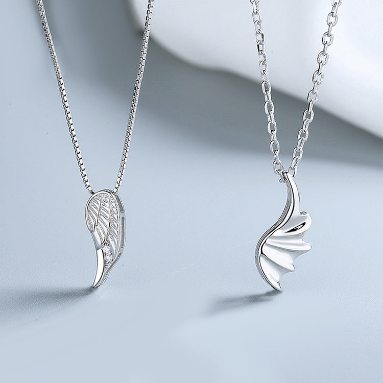 Matching Angel Wings Necklaces for Couples