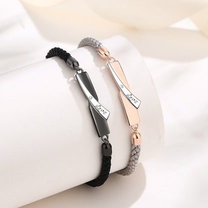 Custom Matching Promise Bracelets for Couples