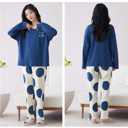 2-Piece Stylish Pajamas for Women Padded Bra 100% Cotton