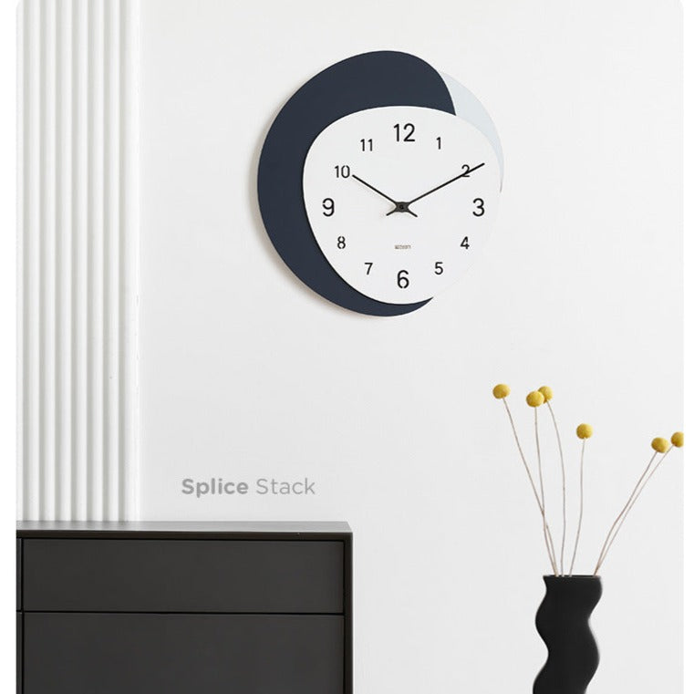 Irregular Shape Modern Wall Clock for Study Room Non-ticking – Loforay
