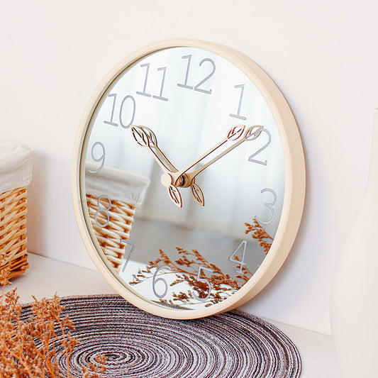 Loforay™ Real Mirror Nordic Circular Silent Wall Clock