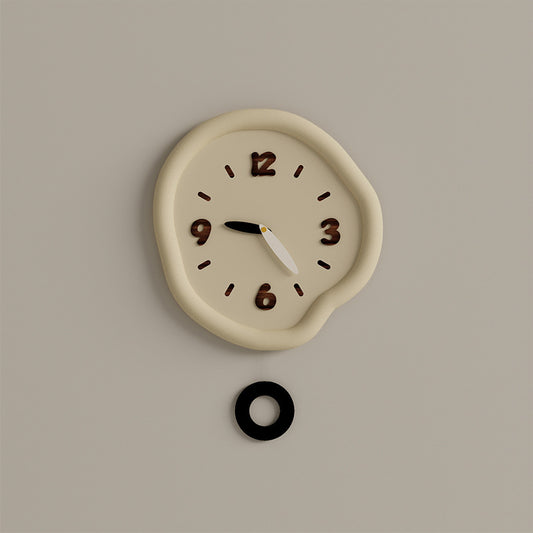 Unique Odd Shaped Pendulum Wall Clock