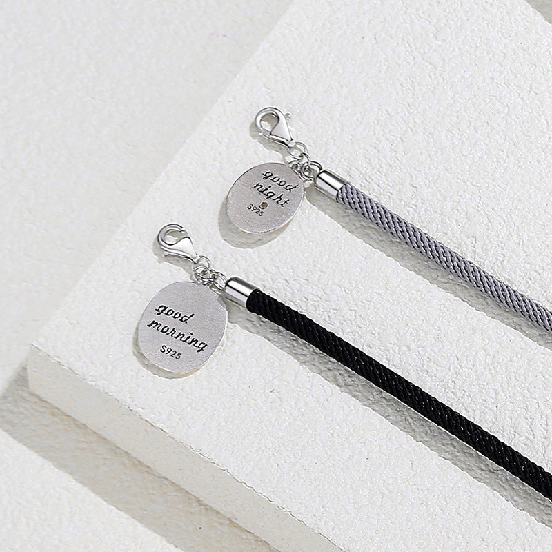 Engravable Sun and Moon Bracelets Set for Couples