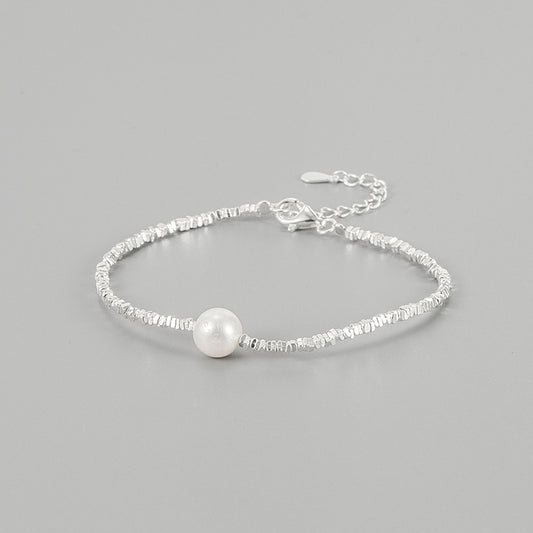 Natural Pearl Sterling Silver Bracelet Loforay.com
