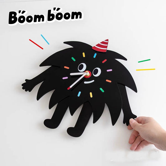 Cartoon Silent Wall Décor Clock for Kids Bedroom