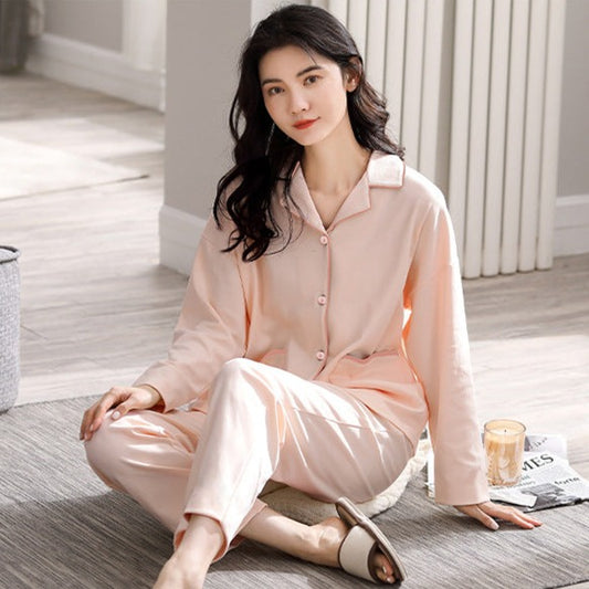 Classic Long Pajamas PJs for Women 100% Cotton