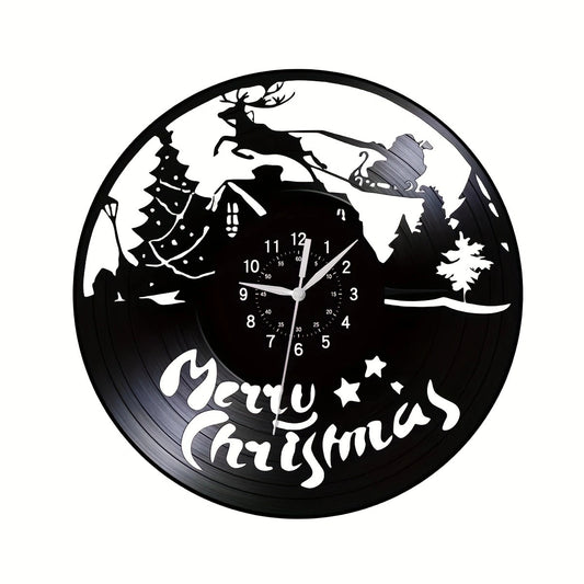 Christmas Theme Silent Wall Décor Clock