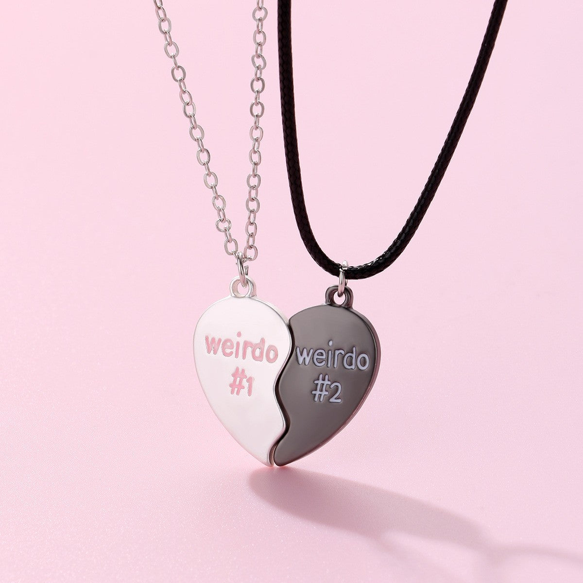 Magnetic Hearts Weirdo Necklaces Gift for Couples