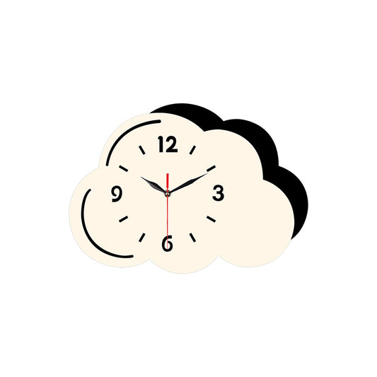 Clouds Shaped Silent Wall Décor Clock