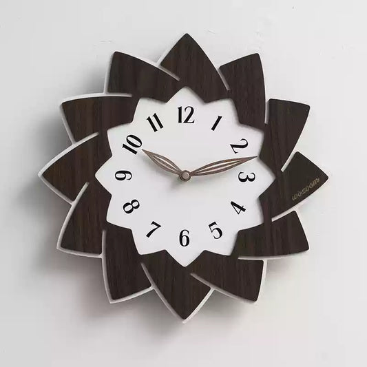 Flower Shaped Modern Silent Wall Clock