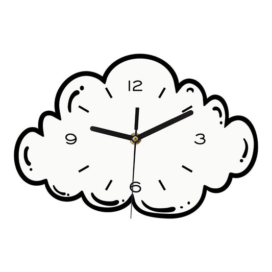 Clouds Shaped Silent Wall Décor Clock