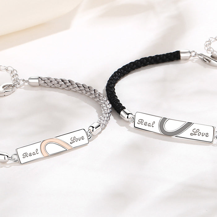 Custom Engraved Promise Bracelets for Couples