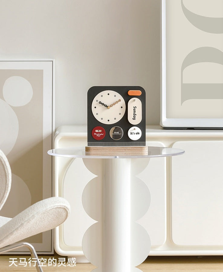 Modern Home Decoration Desktop Clock for Living Room