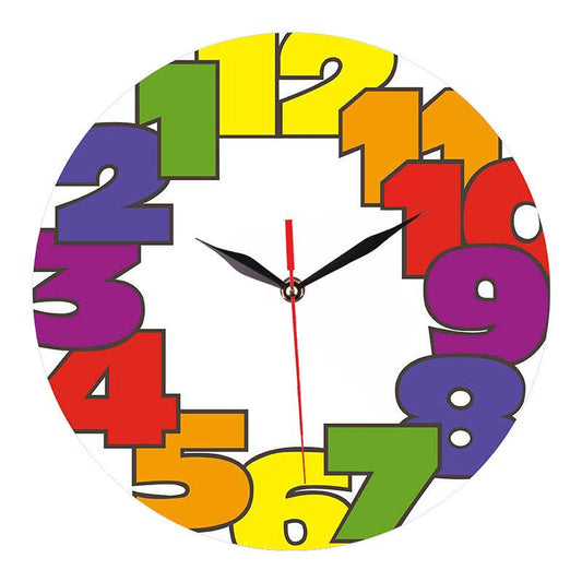 Funky Analog Silent Wall Clock for Kids Bedroom