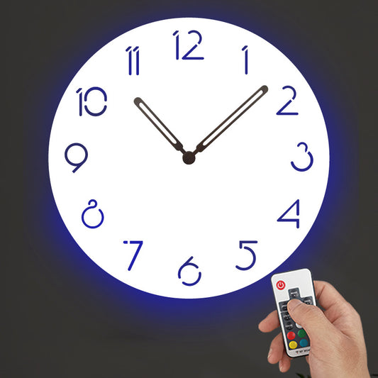 Atmospheric Led Light Silent Wall Décor Clock