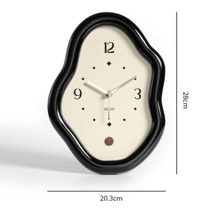 Modern Distorted Table Clock for Living Room