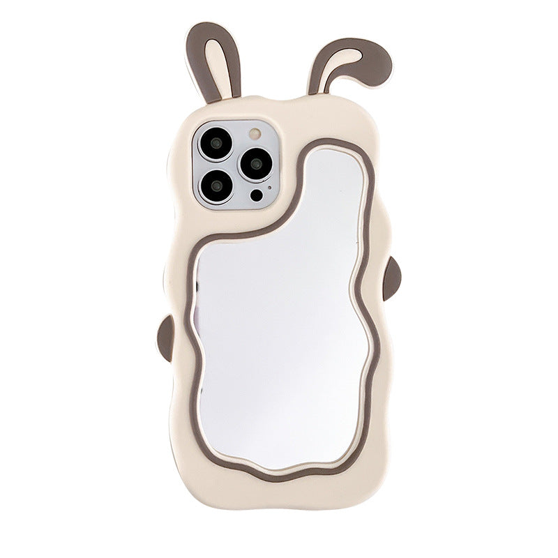 Bunny Ears Protective Cover for iPhone with Mirror