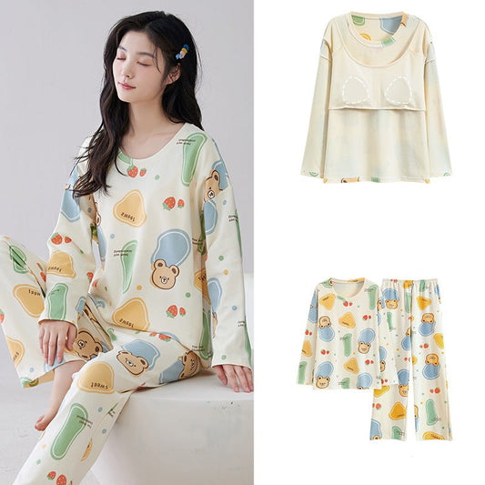 2-Piece Pajamas for Girls Stylish Cartoon 100% Cotton