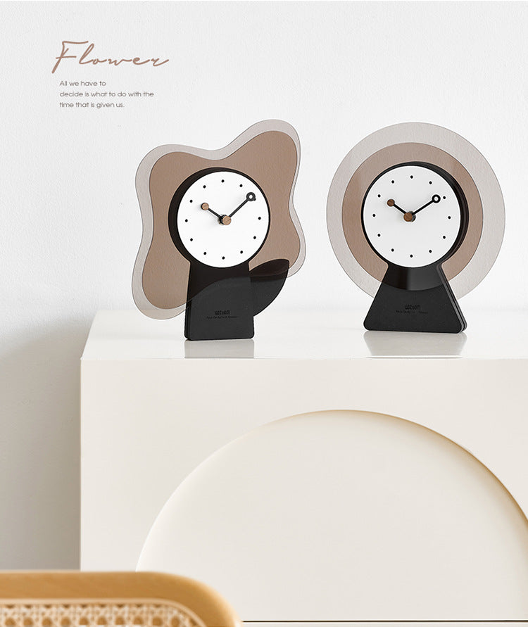 Creative Decorative Table Clock for TV Lounge