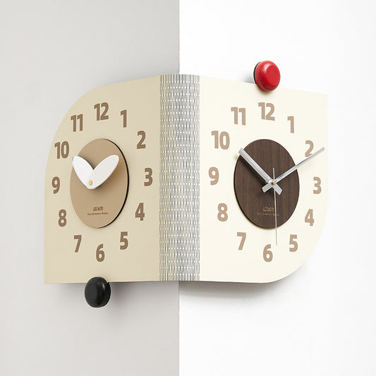 Loforay™ Creative Double Sided Wall Corner Deco Clock