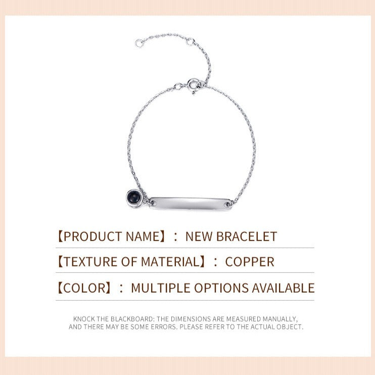 Photo Projection Nameplate Bracelet