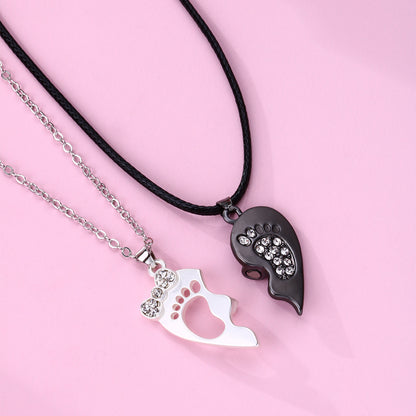 Half Heart Friendship Necklaces Gift Set for 2