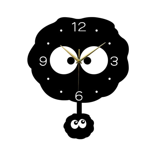 Cute Cartoon Kids Bedroom Silent Wall Clock