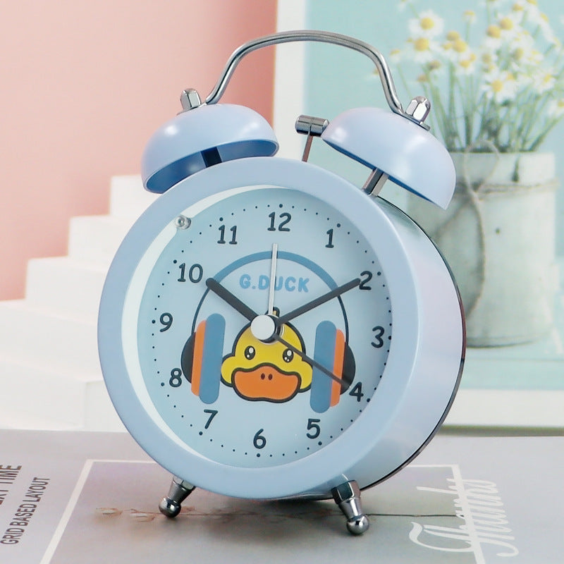 Cute Duck Bedside Table Clock for Kids Bedroom