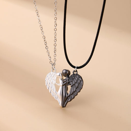 Hugging Angels Best Friends Necklaces Gift for 2